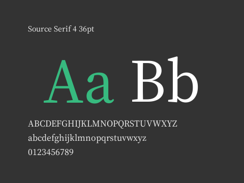 Source Serif 4 36pt