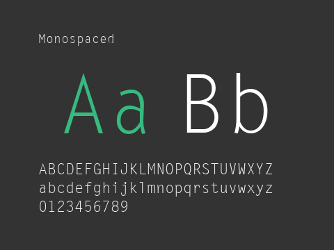 Monospaced