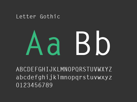 Letter Gothic