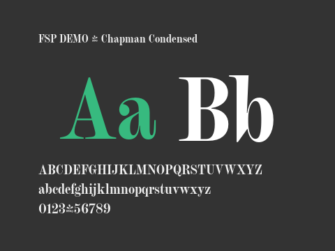 FSP DEMO - Chapman Condensed