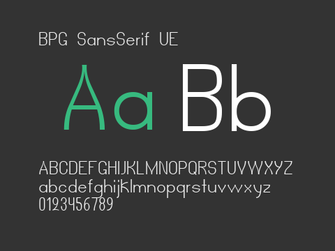 BPG SansSerif UE