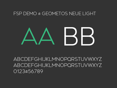 FSP DEMO - Geometos Neue Light