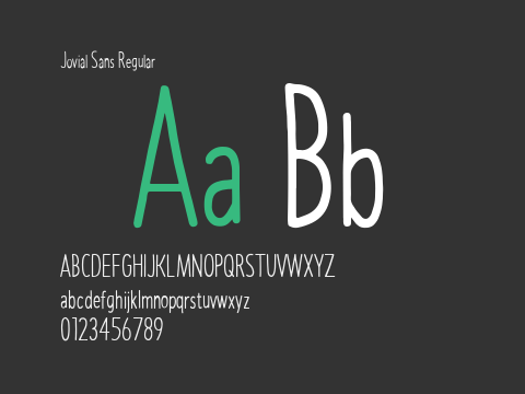 Jovial Sans Regular