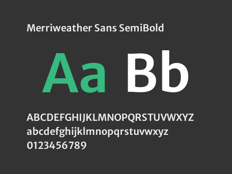 Merriweather Sans SemiBold