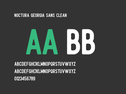 Noctura Georgia Sans Clean