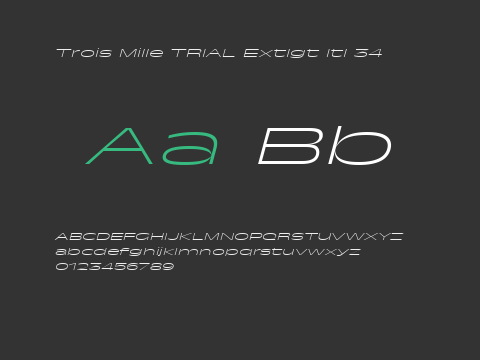 Trois Mille TRIAL Extlgt Itl 34