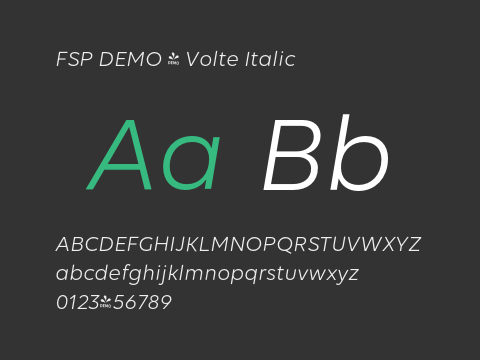 FSP DEMO - Volte Italic