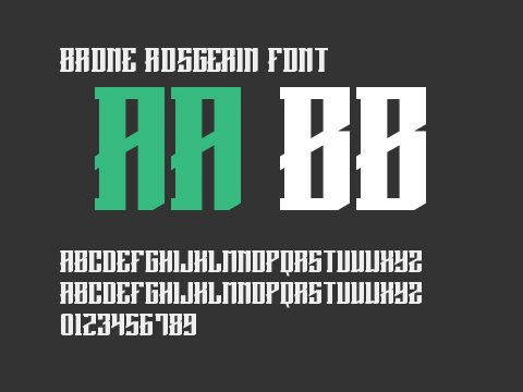 Brone Rosgerin Font