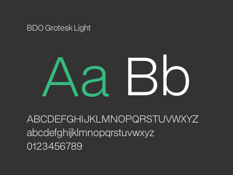 BDO Grotesk Light