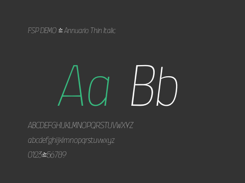 FSP DEMO - Annuario Thin Italic