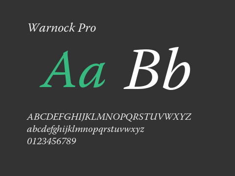 Warnock Pro