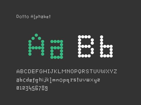 Dotto Alphabet