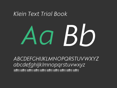 Klein Text Trial Book