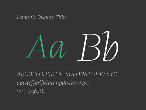 Lemanic Display Thin