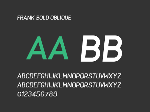 Frank Bold Oblique