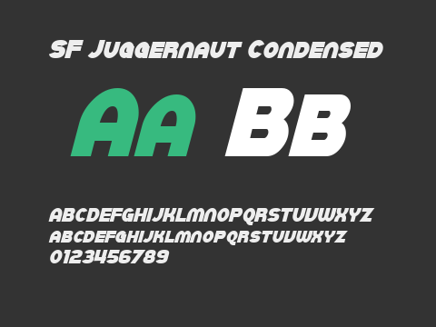 SF Juggernaut Condensed