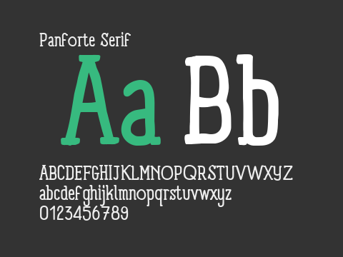 Panforte Serif