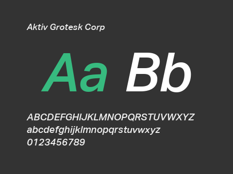 Aktiv Grotesk Corp