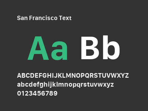 San Francisco Text