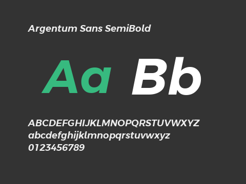 Argentum Sans SemiBold