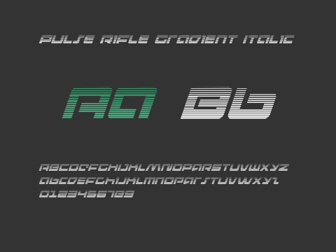 Pulse Rifle Gradient Italic