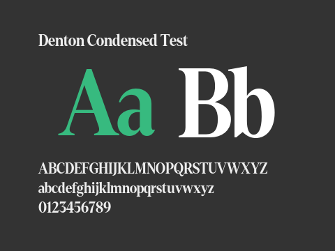 Denton Condensed Test