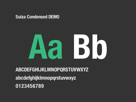 Suiza Condensed DEMO