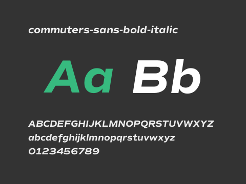 commuters-sans-bold-italic