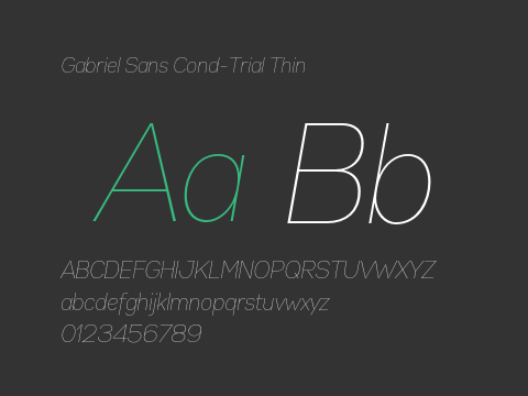 Gabriel Sans Cond-Trial Thin