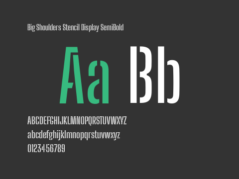 Big Shoulders Stencil Display SemiBold