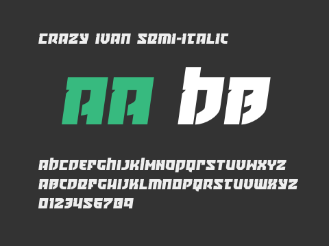 Crazy Ivan Semi-Italic