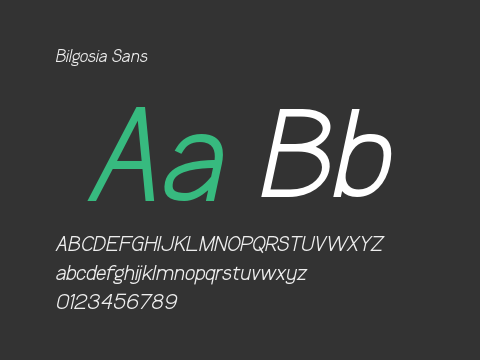 Bilgosia Sans