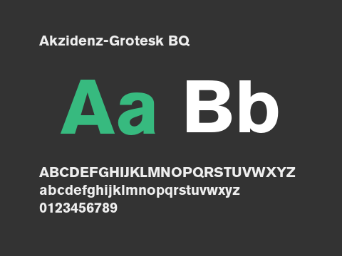 Akzidenz-Grotesk BQ