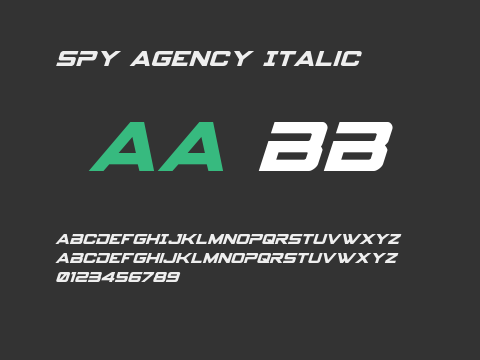 Spy Agency Italic