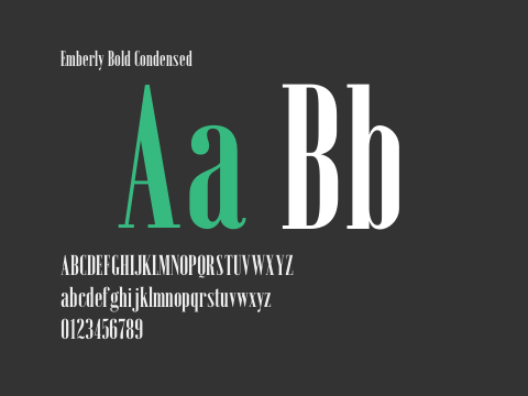 Emberly Bold Condensed