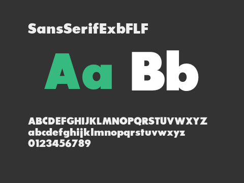 SansSerifExbFLF