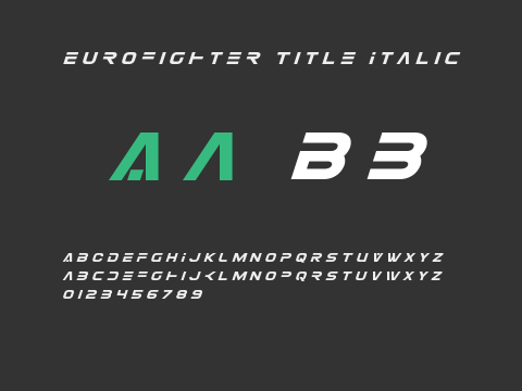 Eurofighter Title Italic