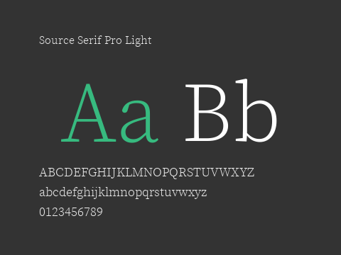 Source Serif Pro Light