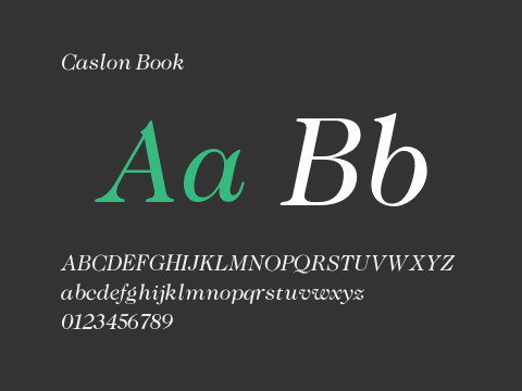 Caslon Book