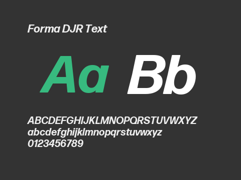 Forma DJR Text