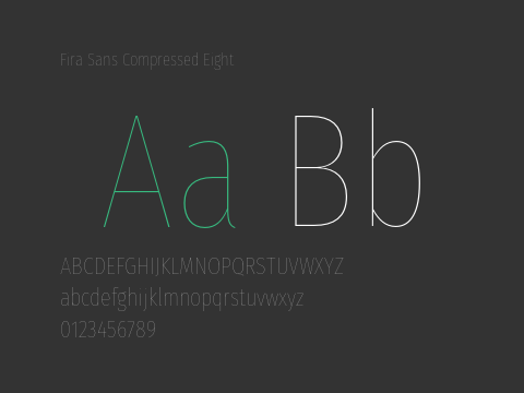 Fira Sans Compressed Eight