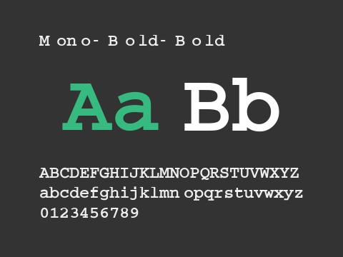 Mono-Bold-Bold