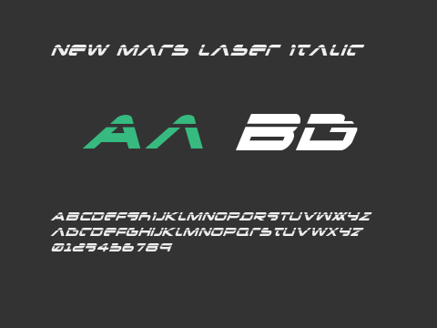 New Mars Laser Italic