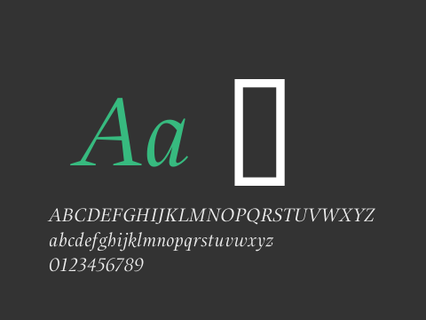 Alias UnionRegular Italic