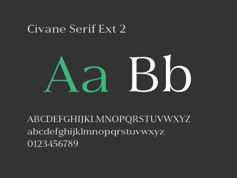 Civane Serif Ext 2