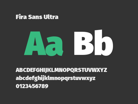 Fira Sans Ultra