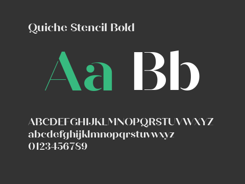 Quiche Stencil Bold