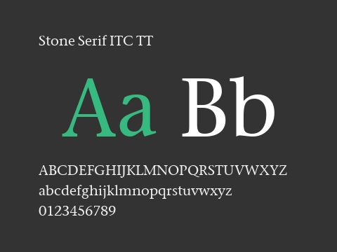 Stone Serif ITC TT