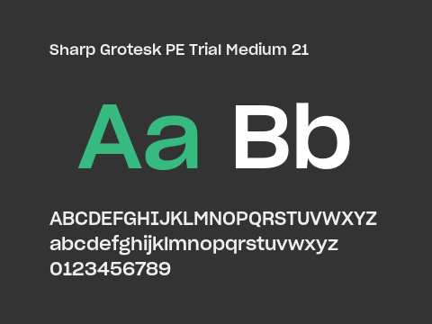 Sharp Grotesk PE Trial Medium 21