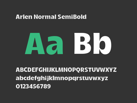 Arlen Normal SemiBold